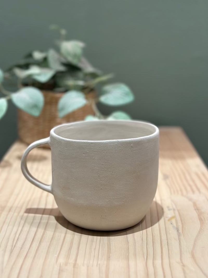 Te-mugg (Mall/Template för kavlad lera)