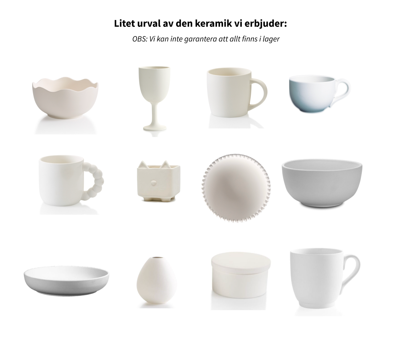 Måla keramik - HEMMA (DIY-kit)