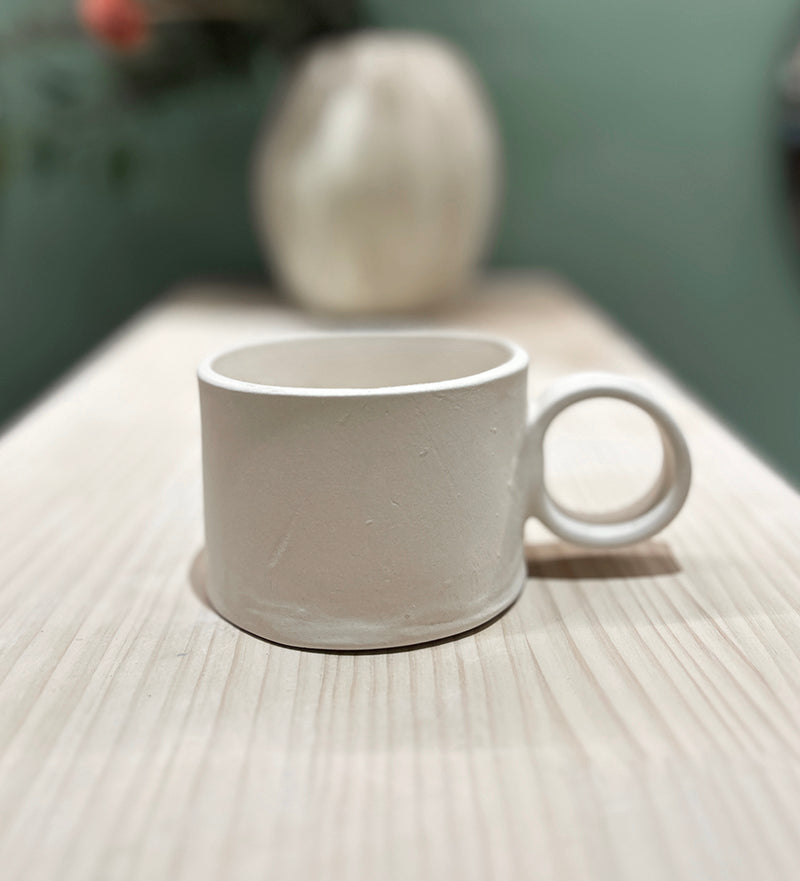 Kort mugg (Mall/Template för kavlad lera)