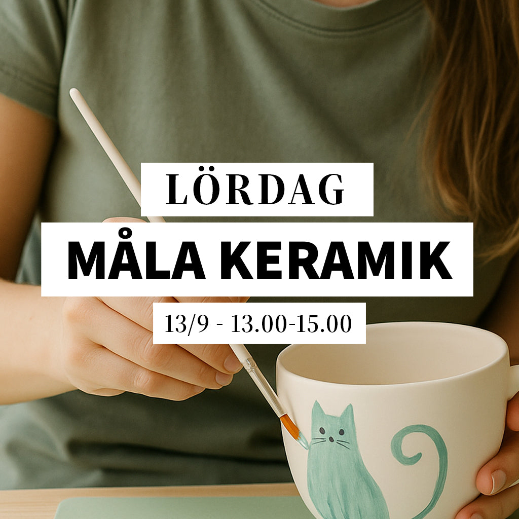 Måla keramik - 13/9, 13:00-15:00