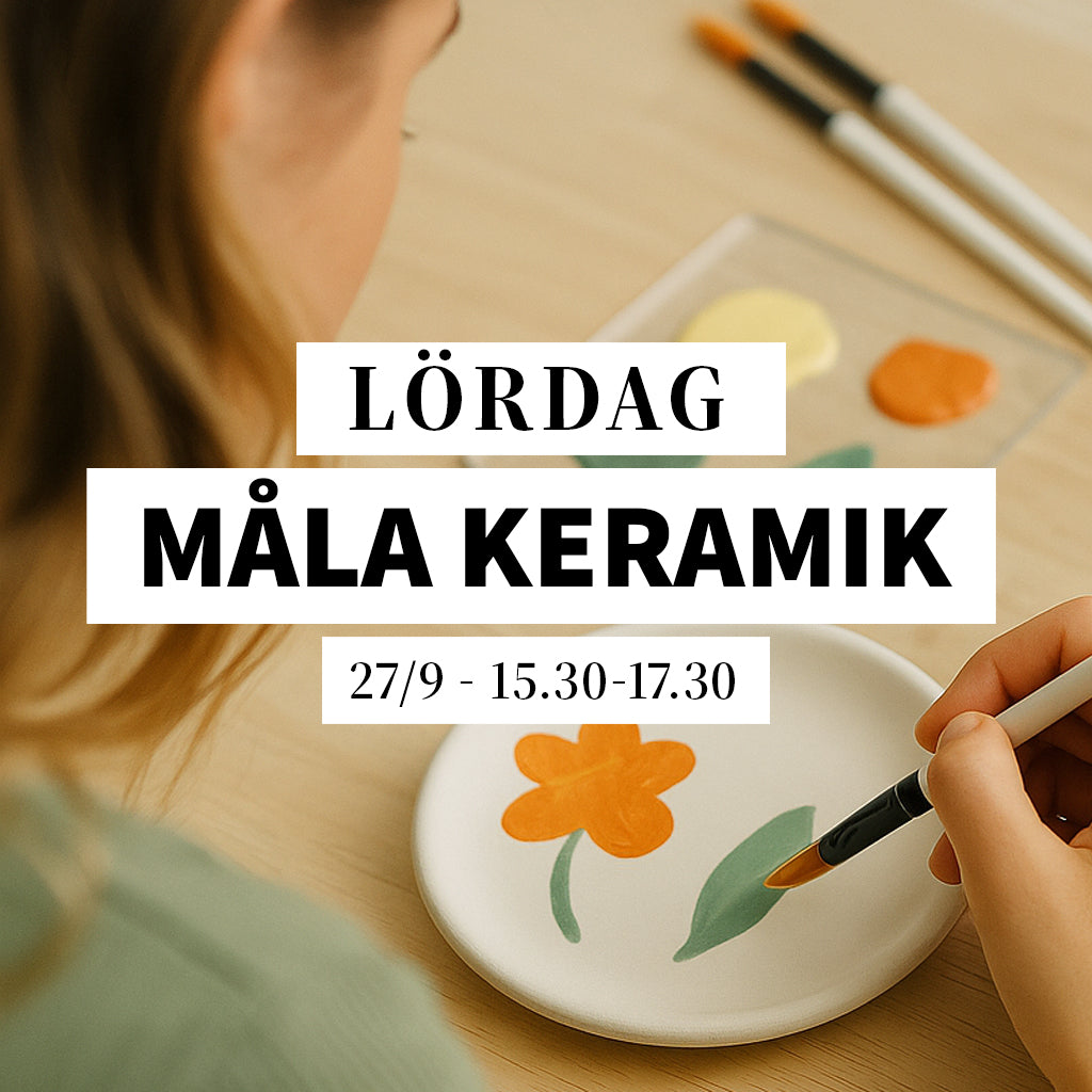 Måla keramik - 27/9, 15:30-17:30