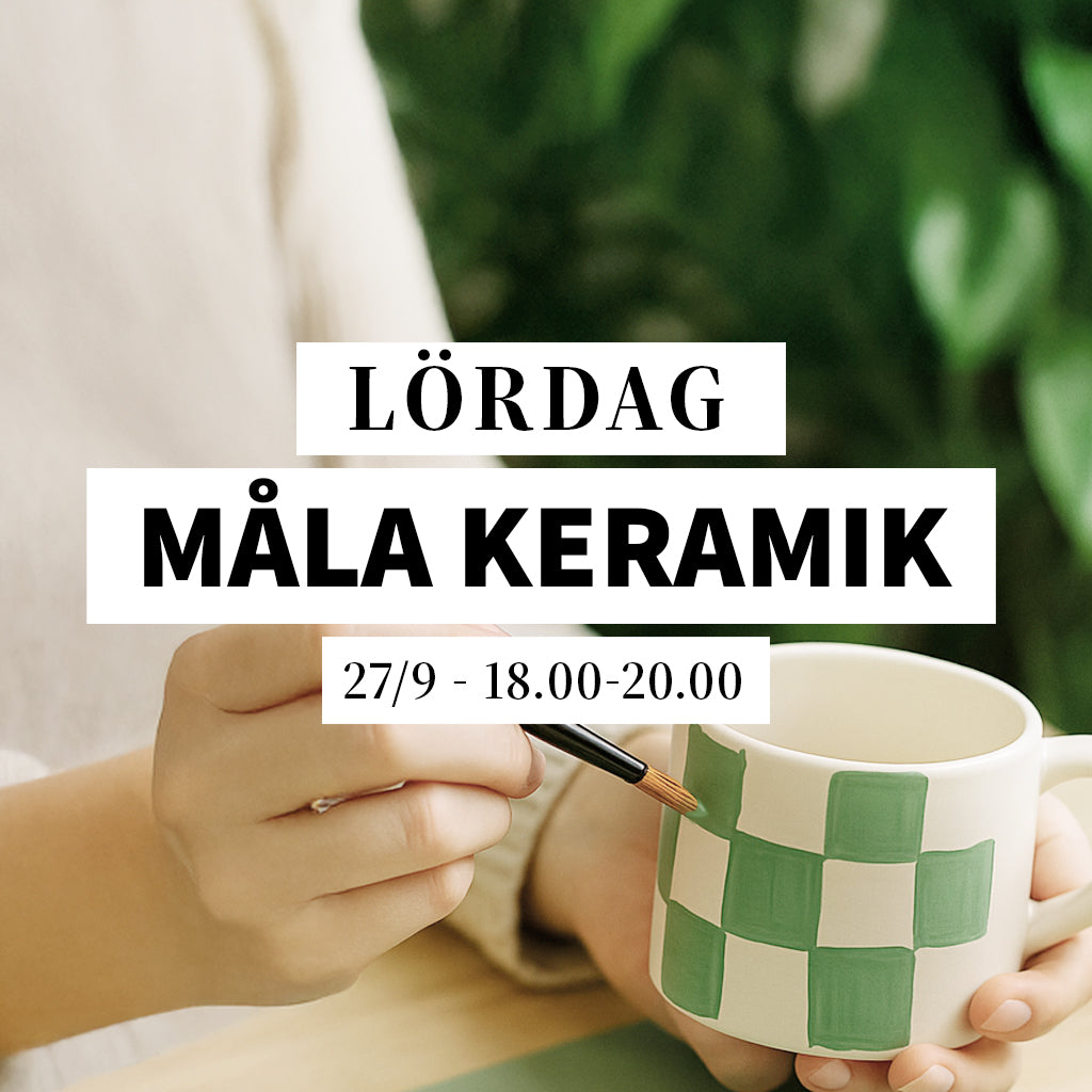 Måla keramik - 27/9, 18:00-20:00
