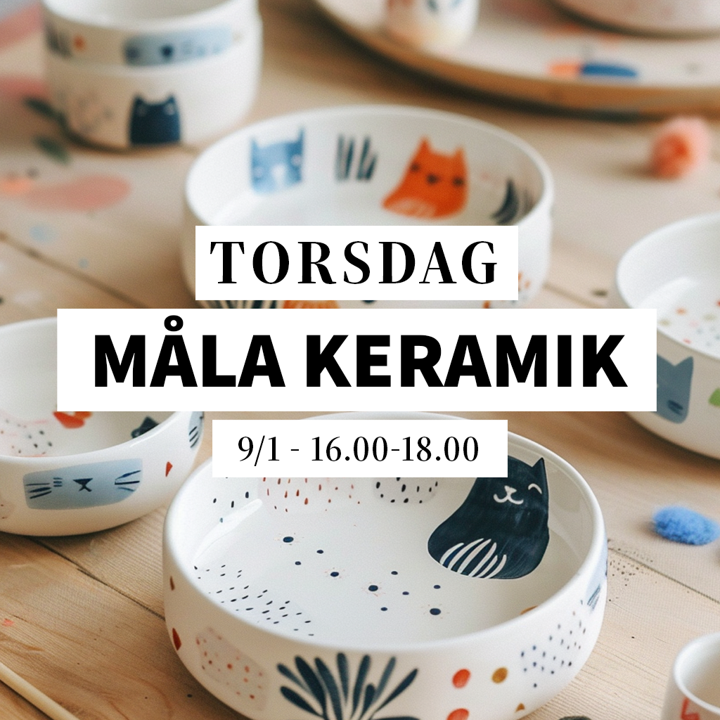 Måla keramik - 9/1, 16:00-18:00