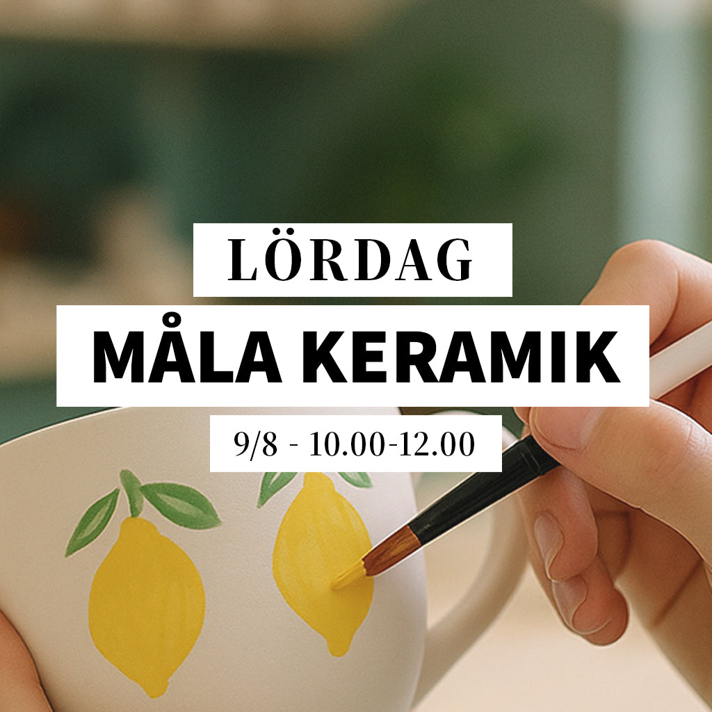 Måla keramik - 9/8, 10:00-12:00