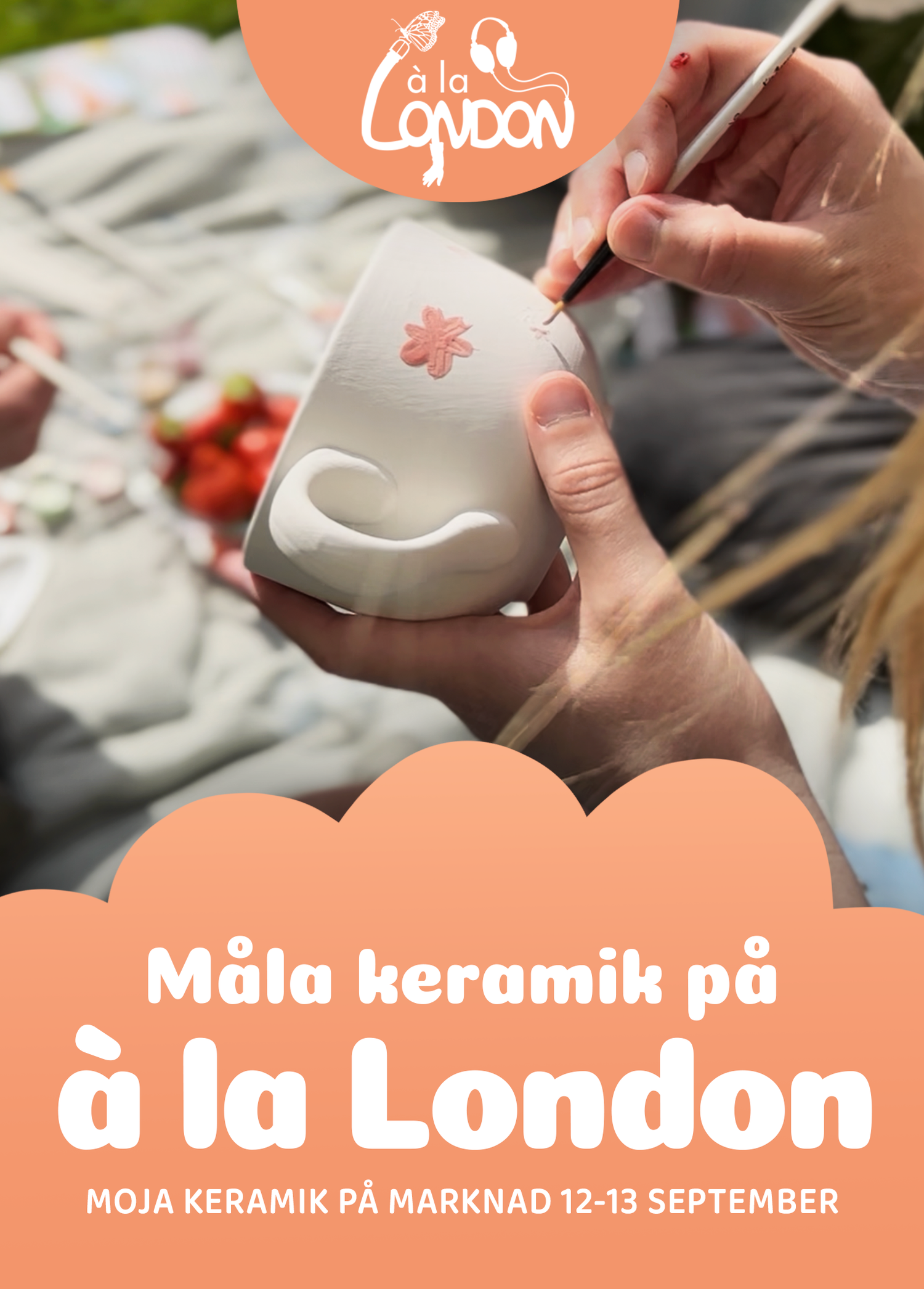 Måla keramik på À la London