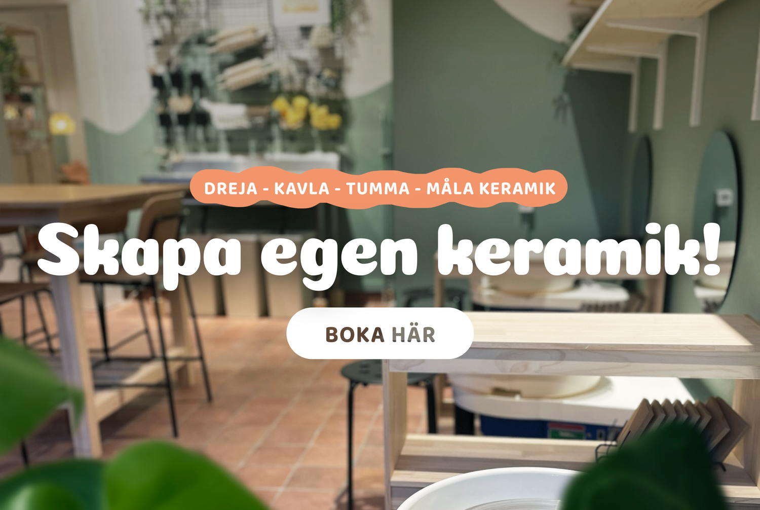 Testa keramik hos oss - Boka workshop