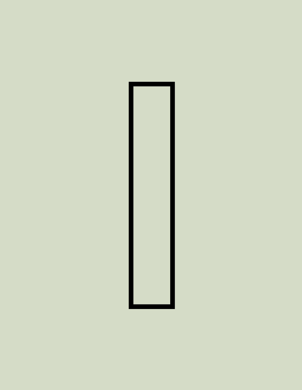 Strikt bokstav/siffra - Lerskärare/stans (15cm hög)
