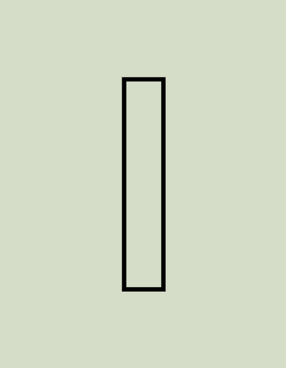 Strikt bokstav/siffra - Lerskärare/stans (15cm hög)