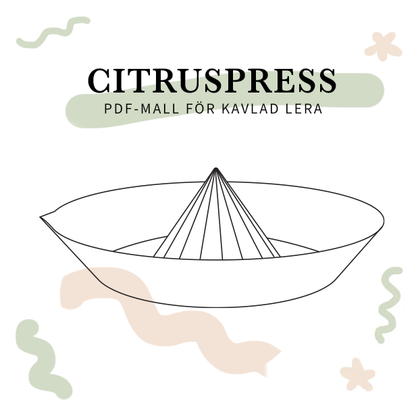 Citrus press (Template for rolled clay)
