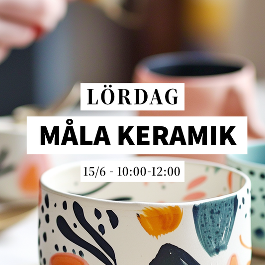 Måla keramik - 15/6, 10:00-12:00 (workshop)
