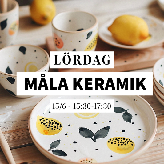 Måla keramik - 15/6, 15:30-17:30 (workshop)