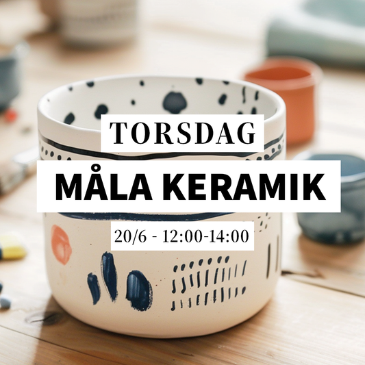 Måla keramik - 20/6, 12:00-14:00 (workshop)