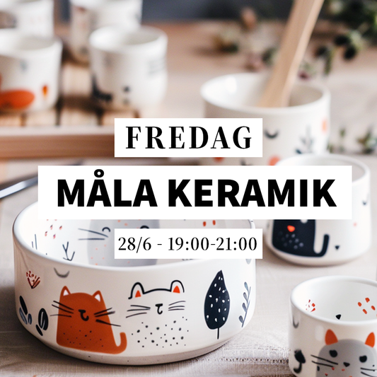 Måla keramik - 28/6, 19:00-21:00 (workshop)