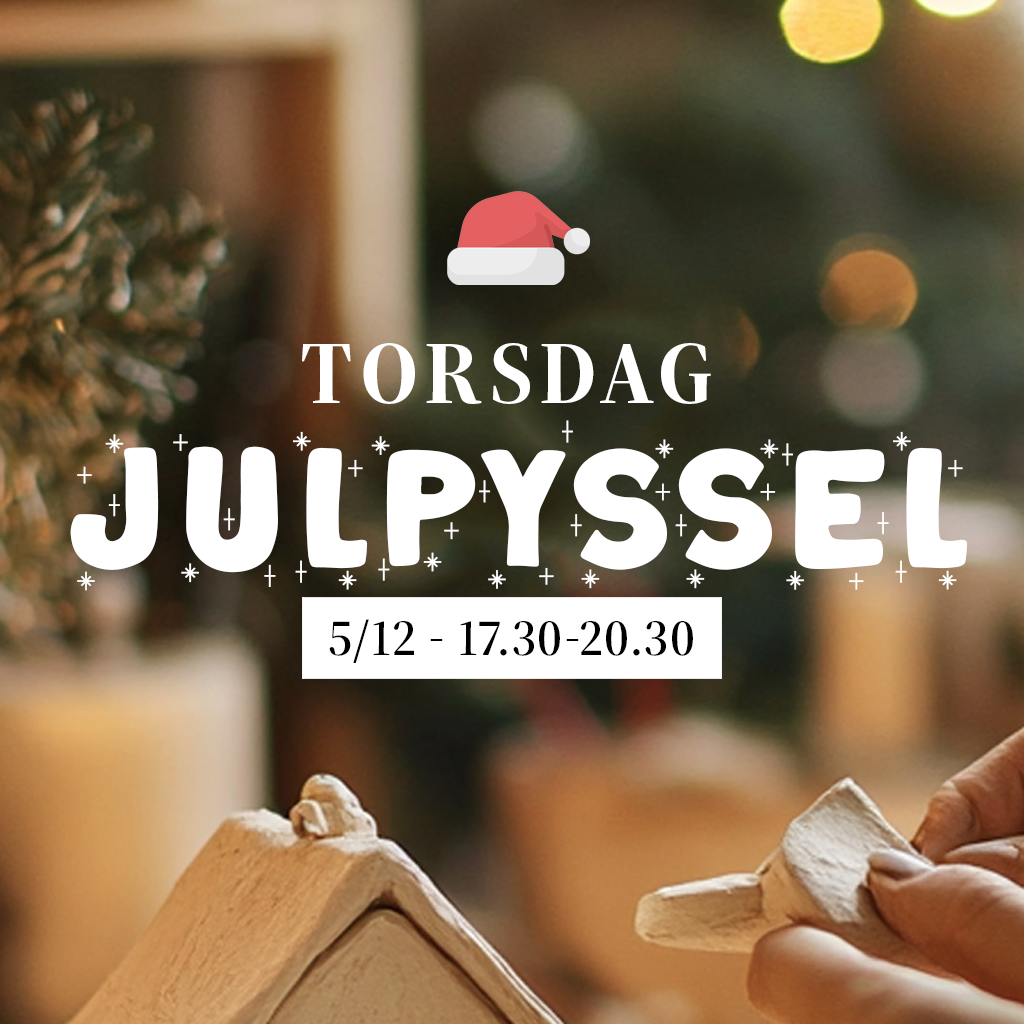 Julpyssla med lera - 5/12, 17:30-20:30 (Keramikworkshop)