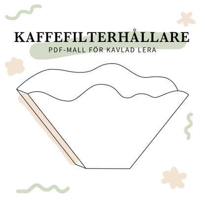 Coffee filter holder (Template for slab pottery)