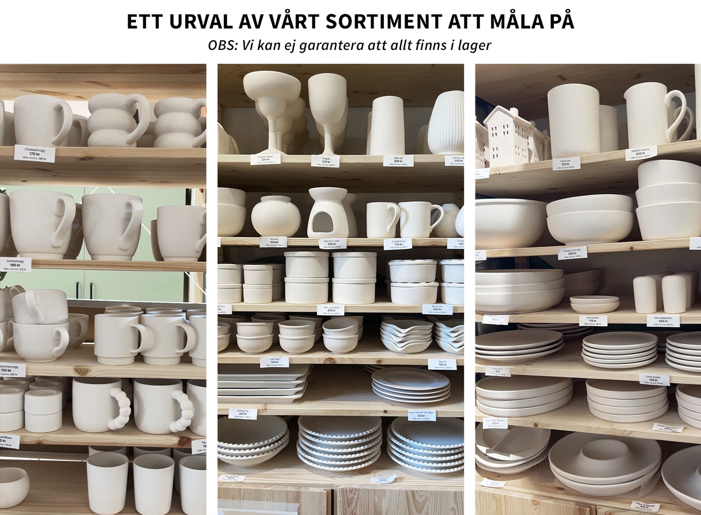 Måla keramik - 29/8, 18:30-20:30