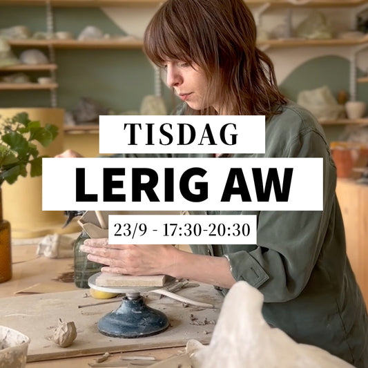 Skapa med lera - 23/9, 17:30-20:30 (Keramikworkshop)