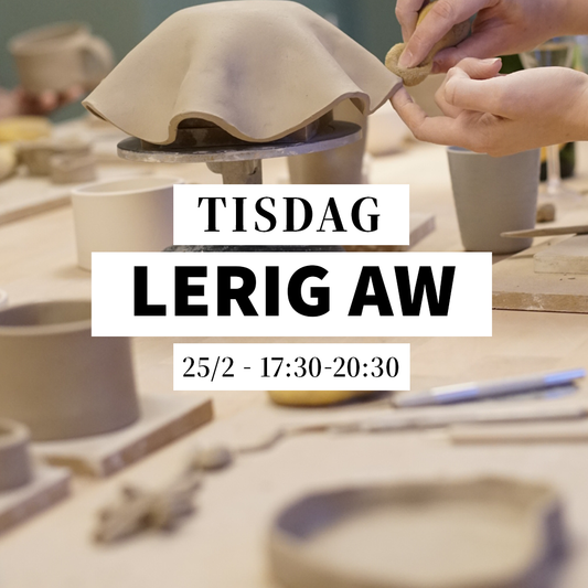 Lerig AW - 25/2, 17:30-20:30 (Keramikworkshop)