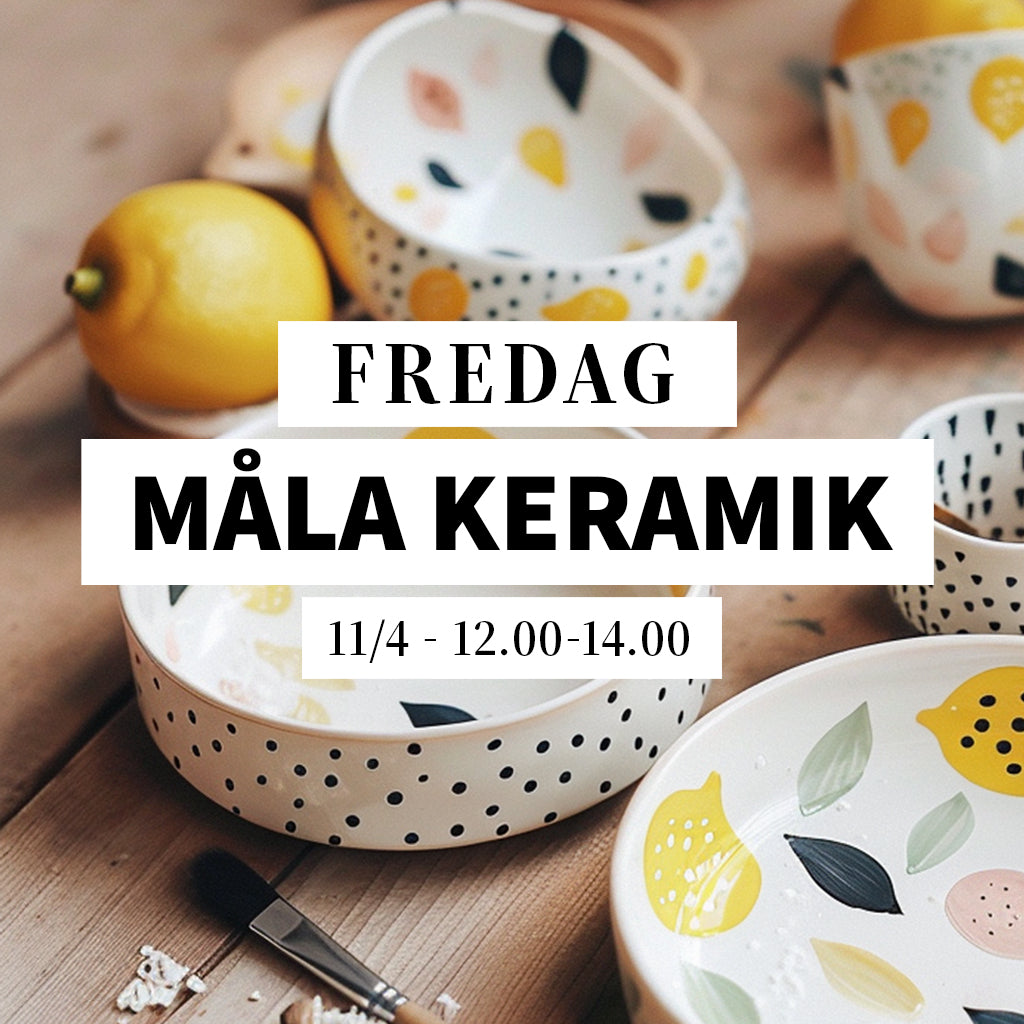 Måla keramik - 11/4, 12:00-14:00