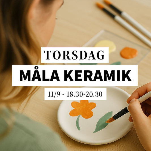 Måla keramik - 11/9, 18:30-20:30
