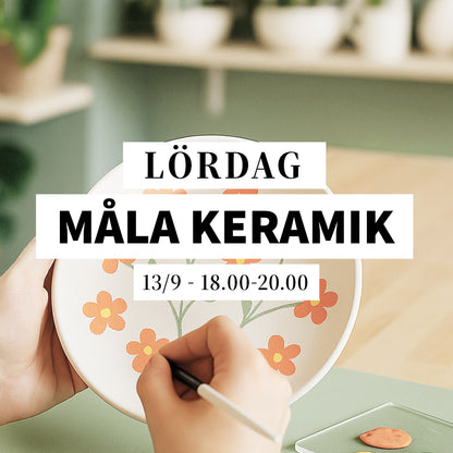 Måla keramik - 13/9, 18:00-20:00