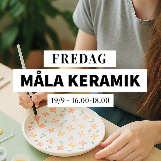 Måla keramik - 19/9, 16:00-18:00