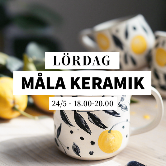 Måla keramik - 24/5, 18:00-20:00