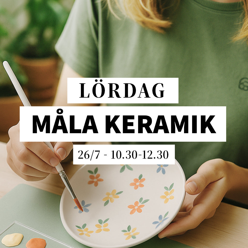Måla keramik - 26/7, 10:30-12:30