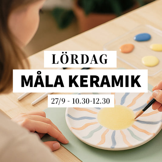 Måla keramik - 27/9, 10:30-12:30