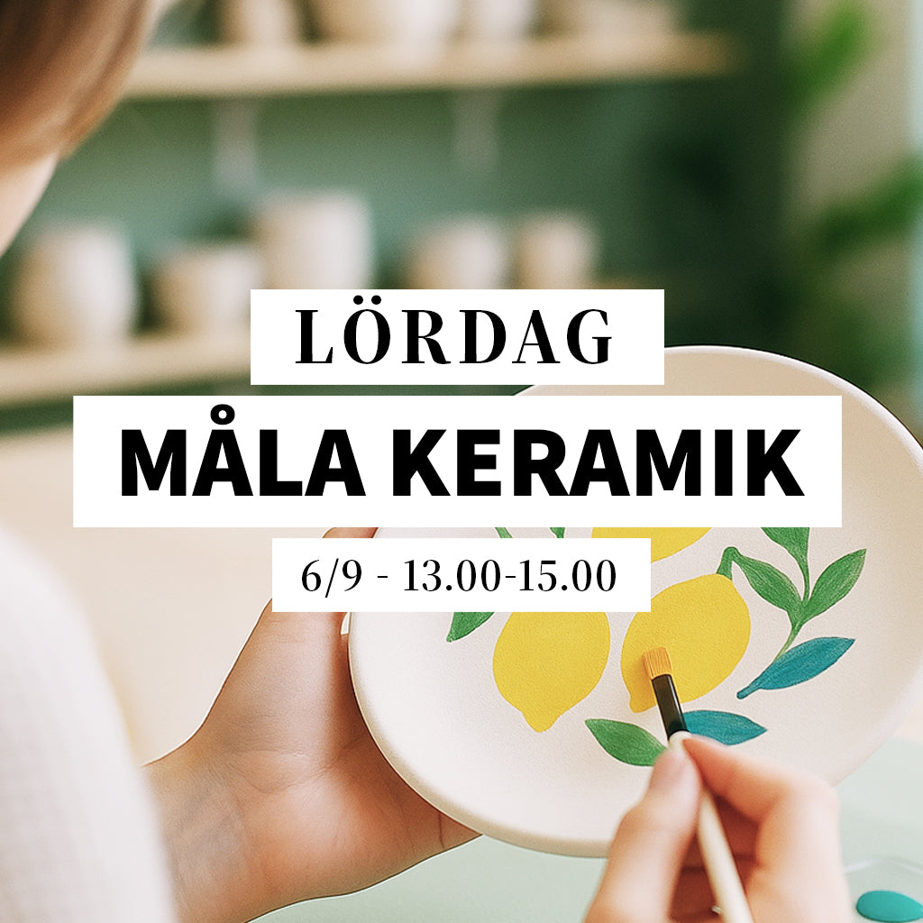 Måla keramik - 6/9, 13:00-15:00