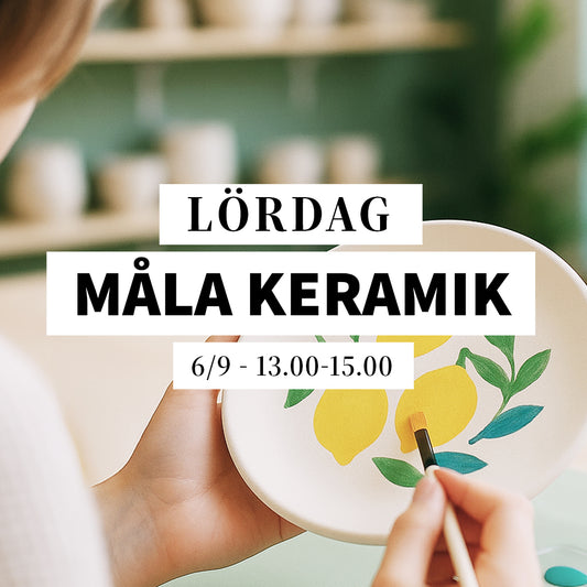 Måla keramik - 6/9, 13:00-15:00