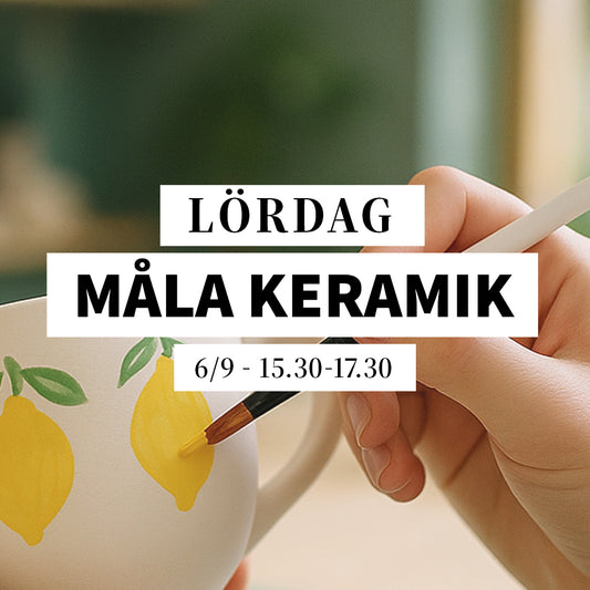 Måla keramik - 6/9, 15:30-17:30