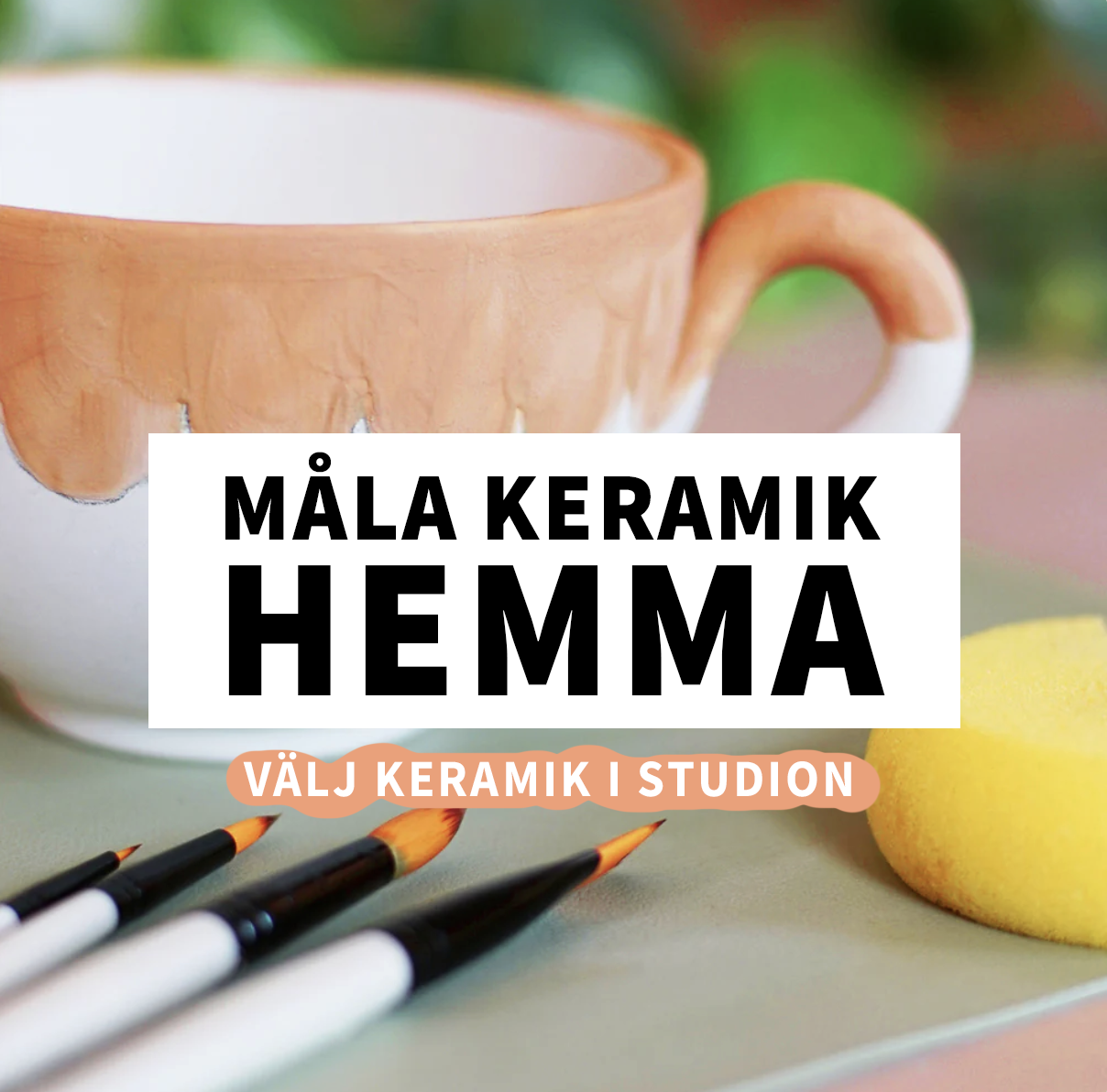 Paint ceramics - HOME (DIY kit)