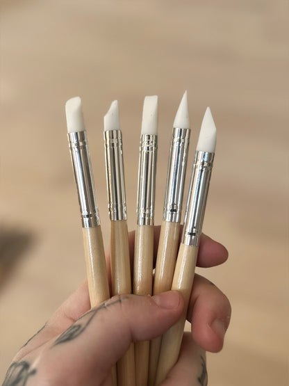 Modelleringsverktyg i silikon (5-pack)