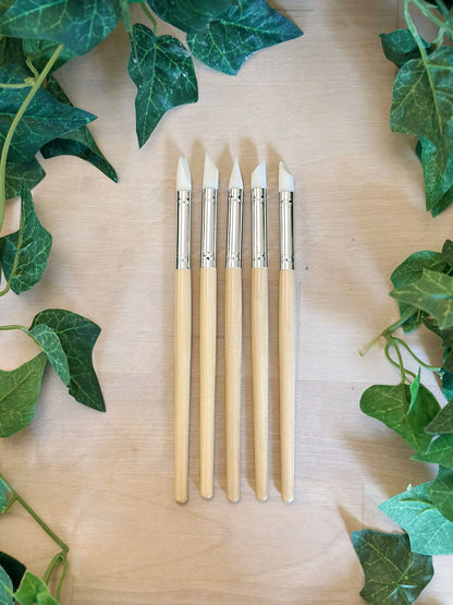 Modelleringsverktyg i silikon (5-pack)