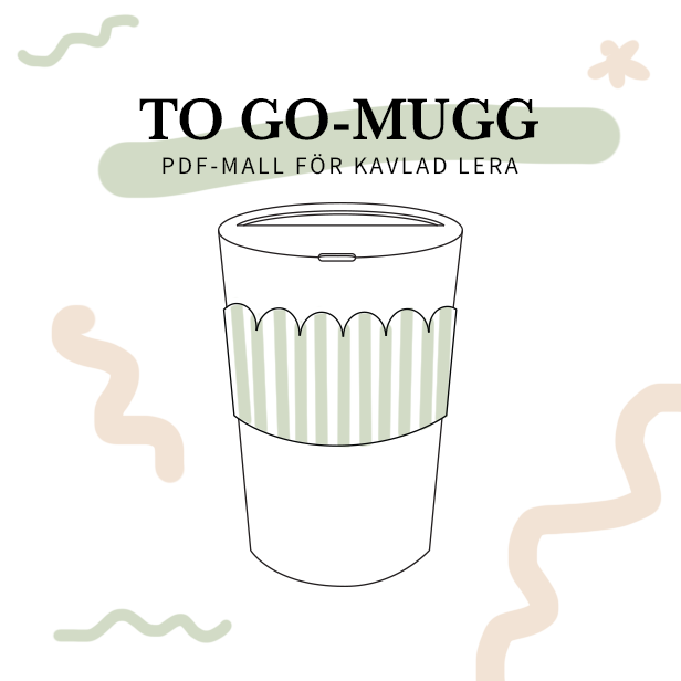 To go mug (Slab template for clay)